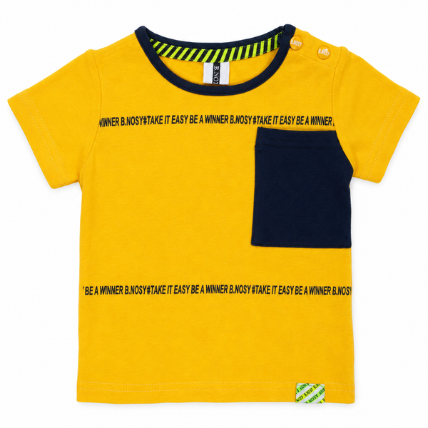 B.Nosy Baby Set - Yellow / Blue w/ Pocket
