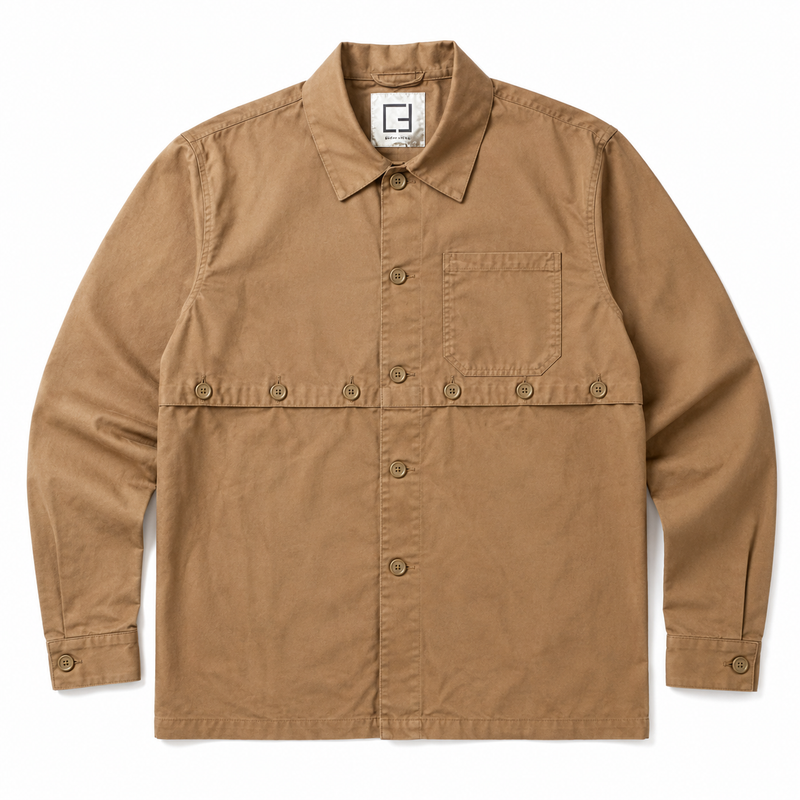 Casual Friday CFMarco Stretch Shacket - Brown