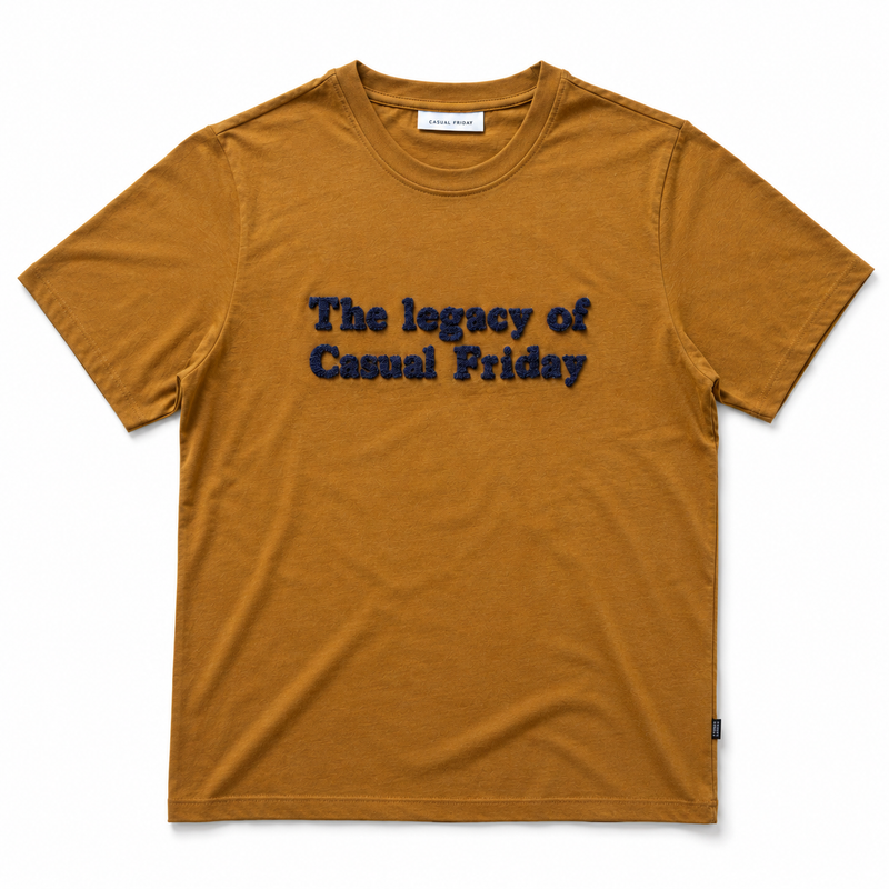 Casual Friday Thor Applicated Tee - Brown