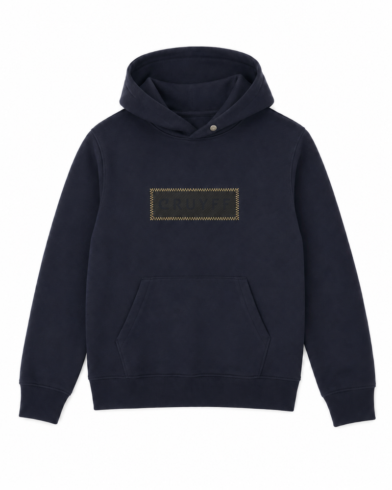 Cruyff Fuzeknit Lasercut Hoodie - Blue Gold
