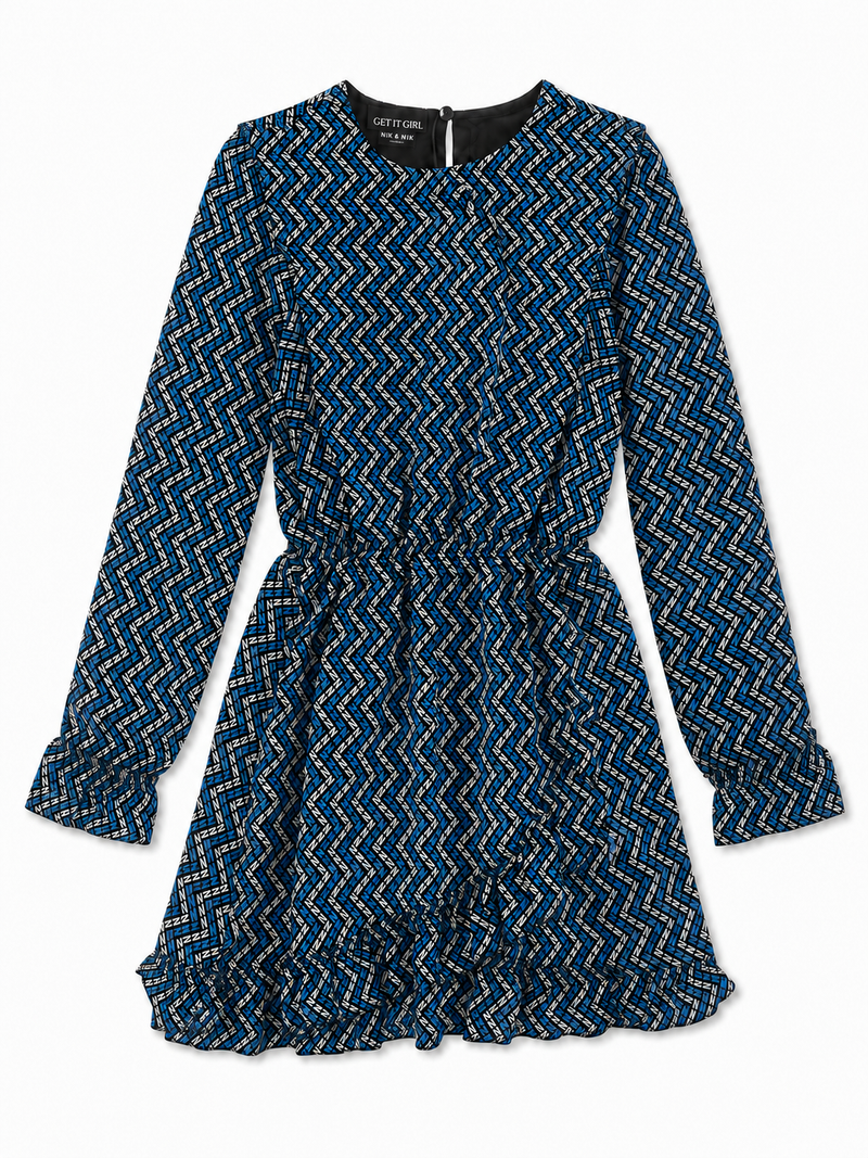 Nik & Nik Winona Dress - Cobalt Light Blue