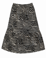 Geisha Maxi Skirt - Black / Off-White