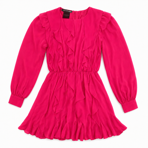 Nik & Nik Winona Dress - Hot Pink