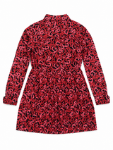Nik & Nik Ilona Logo Dress - Black / Cardinal Red / Fruit Pave