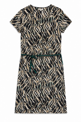 Sandwich Dress - Gray / White / Black
