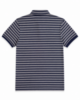 Scotch & Soda Long Fit Striped T-Shirt - Blue