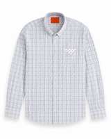 Scotch & Soda Raves & Waves Regular Shirt - White/Stripes