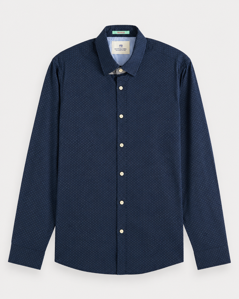 Scotch & Soda Vacanza Dots R Shirt - Blue