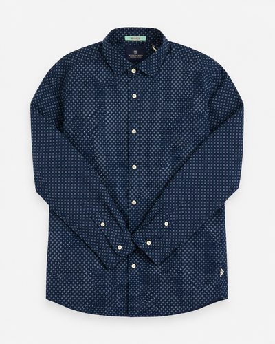 Scotch & Soda Vacanza Flakes Shirt - Blue
