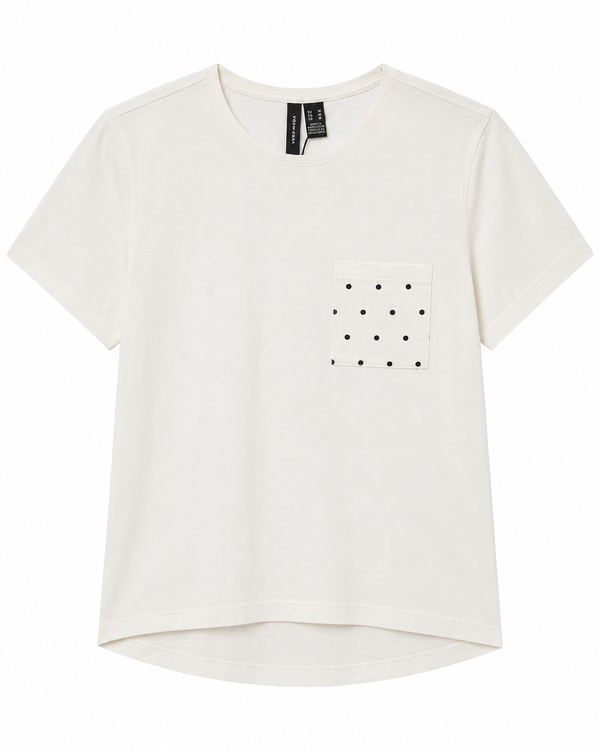 Vero Moda VMKaia SIF SS Top - Black w/ Dots
