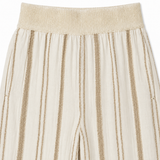 Coato Beige Elastic Waist Pants - Beige