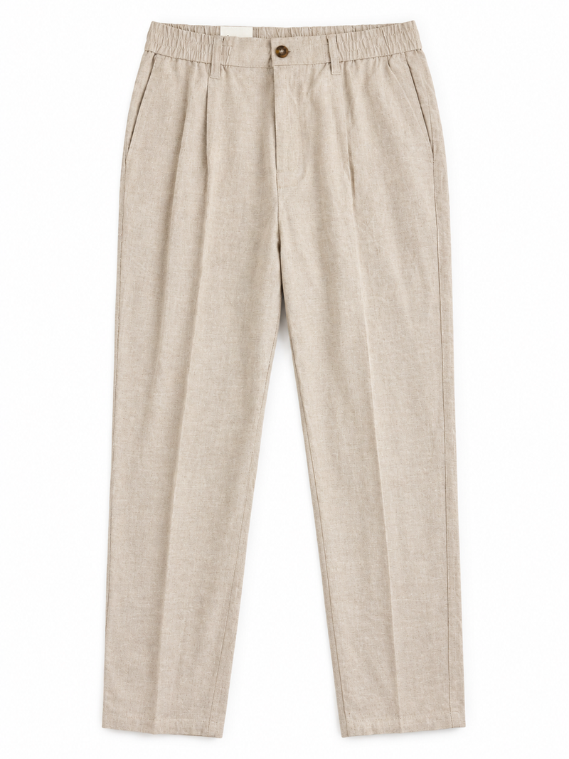 Casual Friday CFMarc Linnenmix Broek - Neutraal