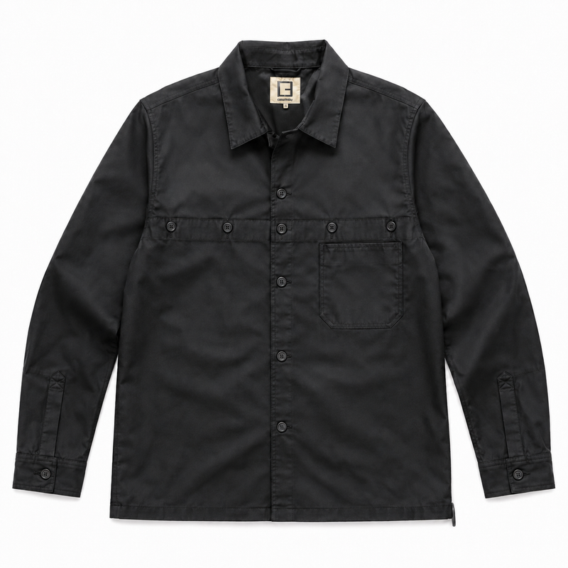 Casual Friday CFMarco Stretch Shacket - Black