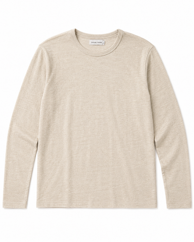 Casual Friday Kent Merino Crew Neck Knit - Beige