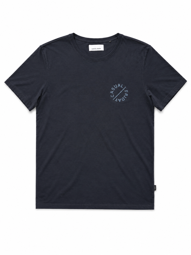 Casual Friday Thor Logo Tee Puff Print - Dark Navy