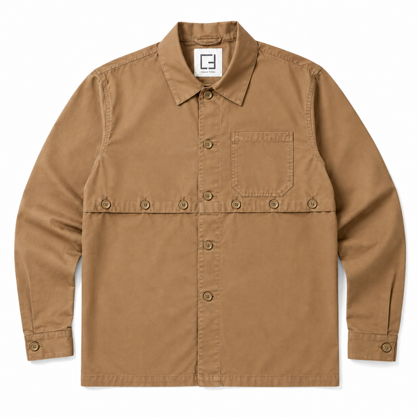 Casual Friday CFMarco Stretch Overshirt - Bruin