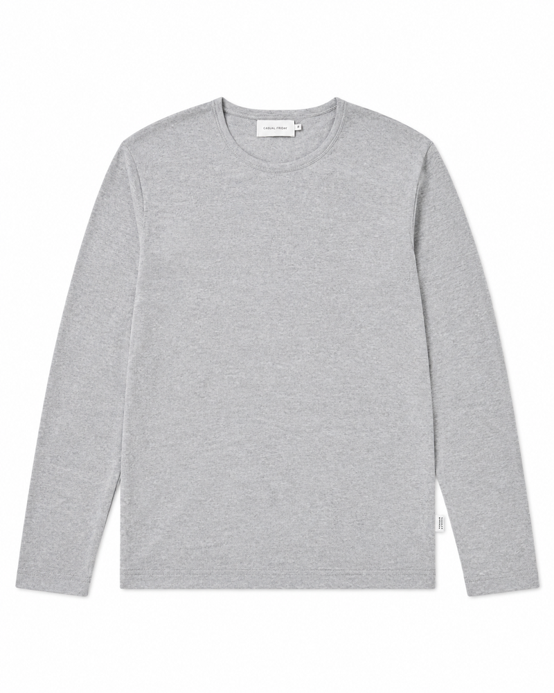 Casual Friday Kent Merino Crew Neck Knit - Gray