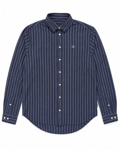 Casual Friday CFAnton LS BD Shirt Flannel - Blue Striped