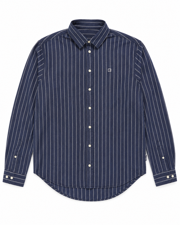 Casual Friday CFAnton LS BD Shirt Flannel - Blue Striped