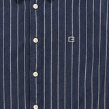 Casual Friday CFAnton LS BD Overhemd Flanel - Blauw Gestreept