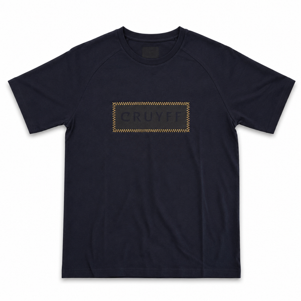 Cruyff Fuzeknit Lasercut Tee - Blue Gold