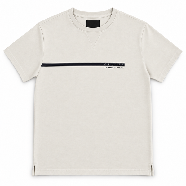 Cruyff Linear Graphic T-shirt - Lichtgrijs