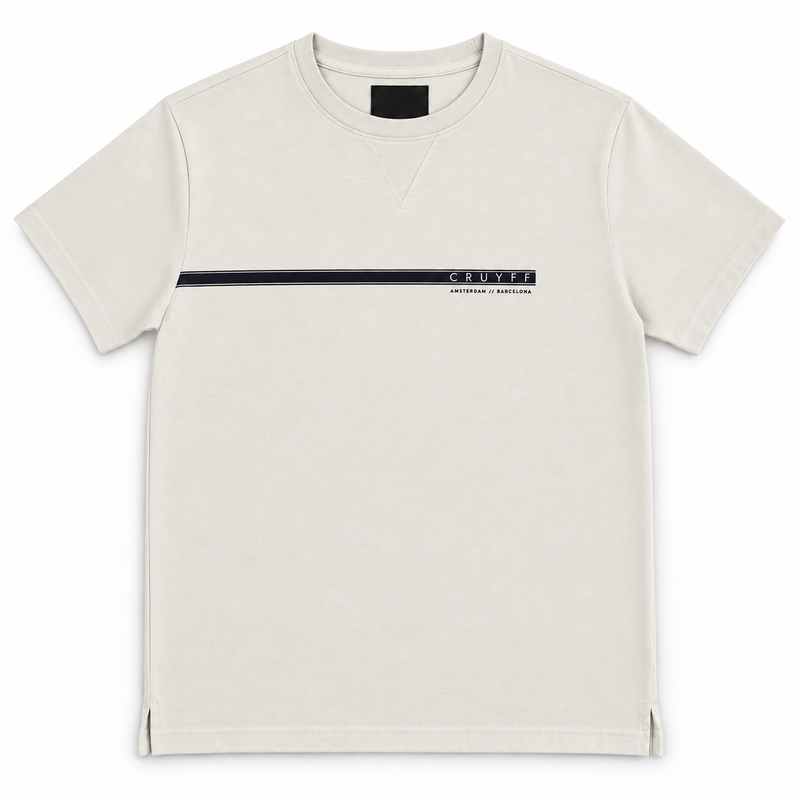 Cruyff Linear Graphic Tee - Light Grey