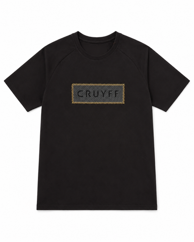 Cruyff Fuzeknit Lasercut T-shirt - Zwart Goud