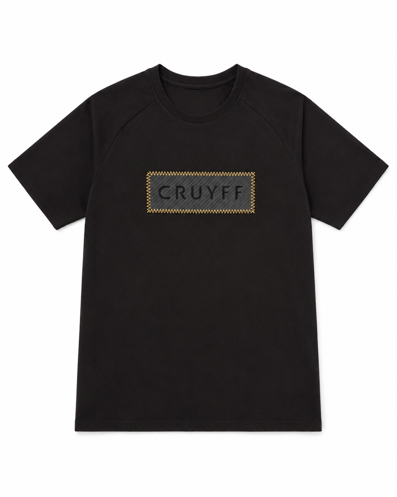 Cruyff Fuzeknit Lasercut Tee - Black Gold