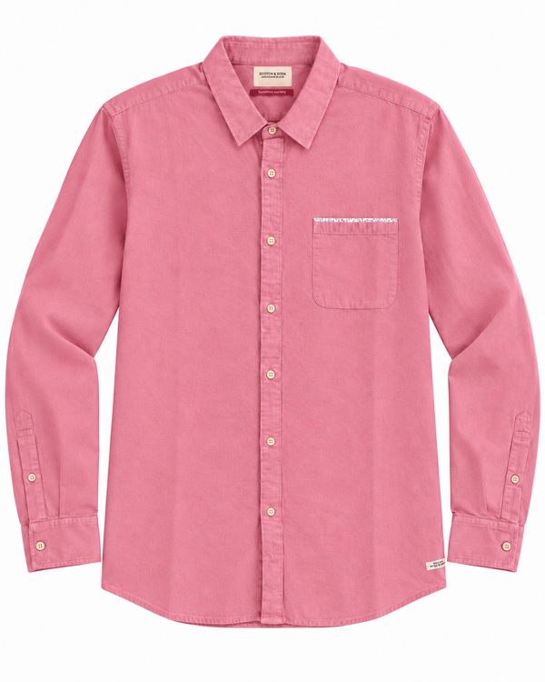 Scotch & Soda Sunshine Society Overhemd - Amsterdams Blauw