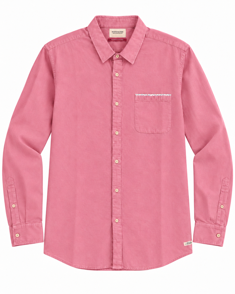 Scotch & Soda Sunshine Society Overhemd - Amsterdams Blauw