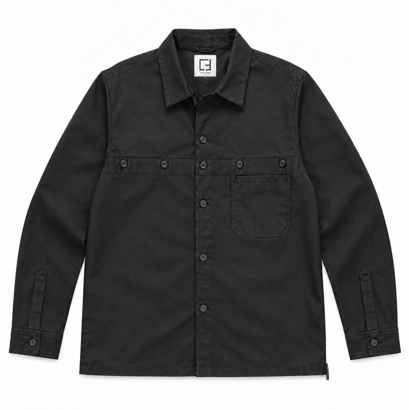 Casual Friday CFMarco Stretch Overshirt - Zwart