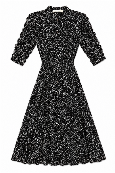 Fifth House Abstract Animal Dress - Black