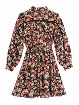 Fifth House Roma Short Dress - Flowerfield Brown