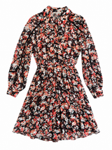 Fifth House Roma Short Dress - Flowerfield Brown