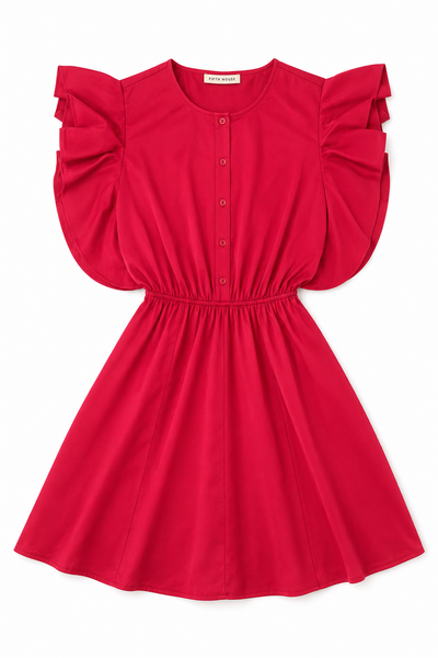 Fifth House Sera Sleeveless Dress - Raspberry
