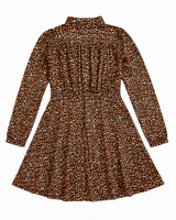 Nik & Nik Charley Print Dress - Black / Dull Orange