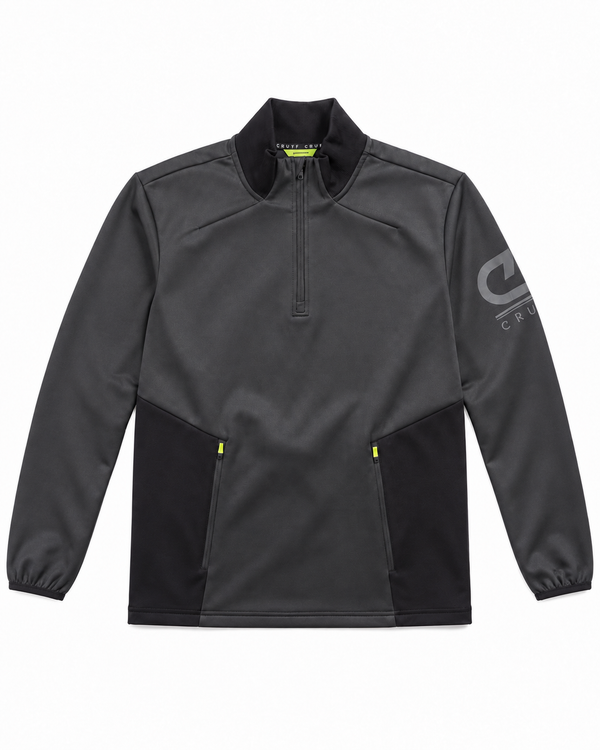 Cruyff Maxout 1/4 Rits Sweater - Zwart