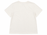 Vero Moda Curve La Vie Est Belle Print Top - Snow White