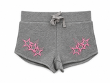 My Brand Junior Shorts - Gray w/ Pink Star
