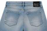 Denham Monroe Spijkershort - Middenblauw
