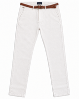 Scotch & Soda Stuart Regular Slim Broek - Wit