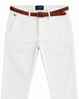 Scotch & Soda Stuart Regular Slim Broek - Wit