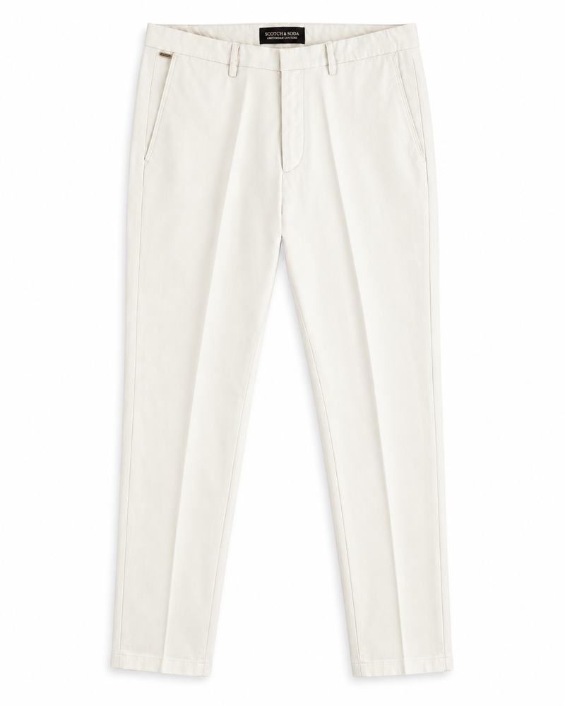 Scotch & Soda Mott Slim Fit Pants - White
