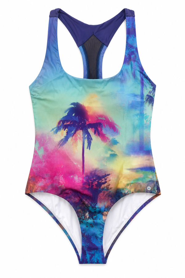 O’Neill PW Surf Swimsuit - Blue / Pink / Purple