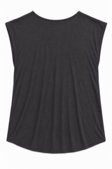 Vero Moda VMSafa V-hals Kanten Top - Asphalt